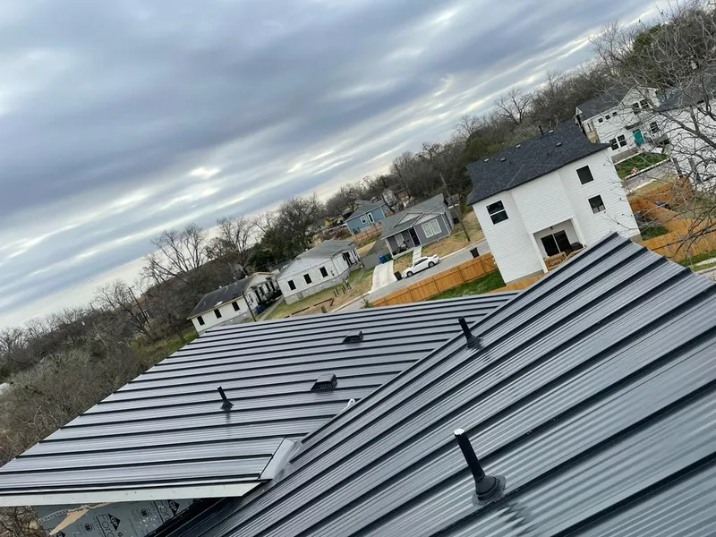 Standing seam metal roof panels with vents for Skylight Repair in Paterson